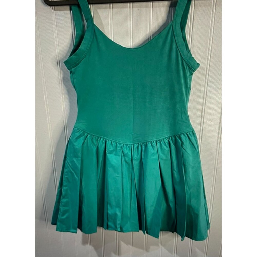 FP Movement Athletic Dress With Built-In Shorts&Pleated Skirt Turquoise Stretch - Picture 9 of 14